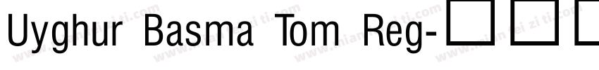 Uyghur Basma Tom Reg字体转换